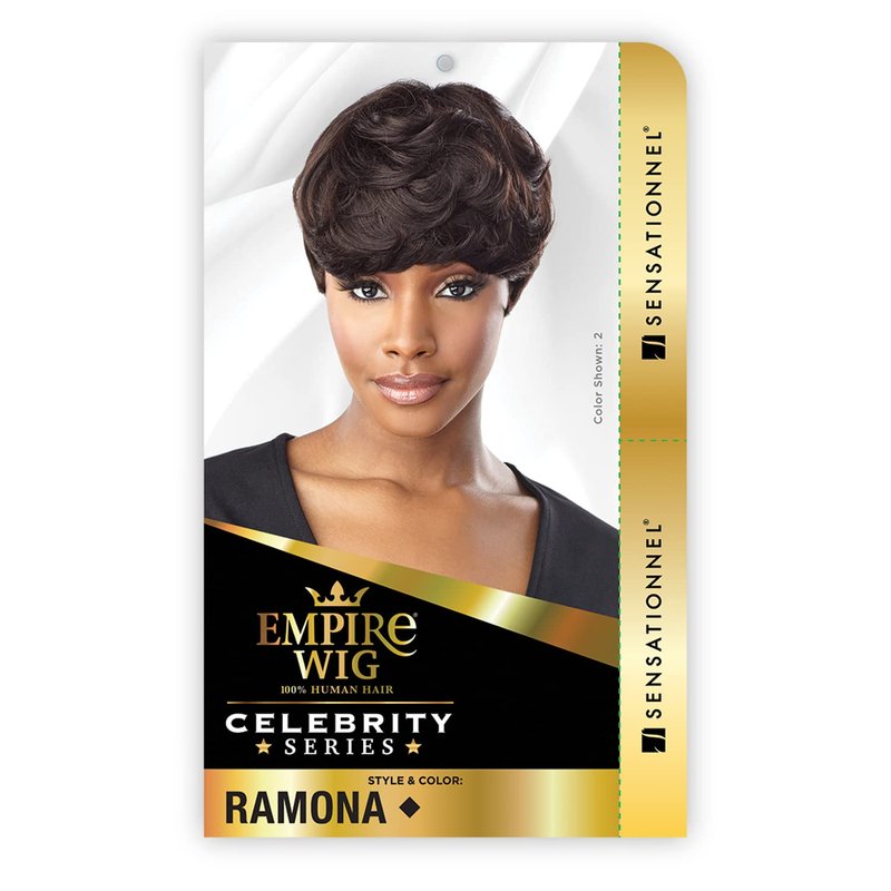 Sensationnel Empire Human Hair Celebrity Series Wig - RAMONA (1B Off Black)
