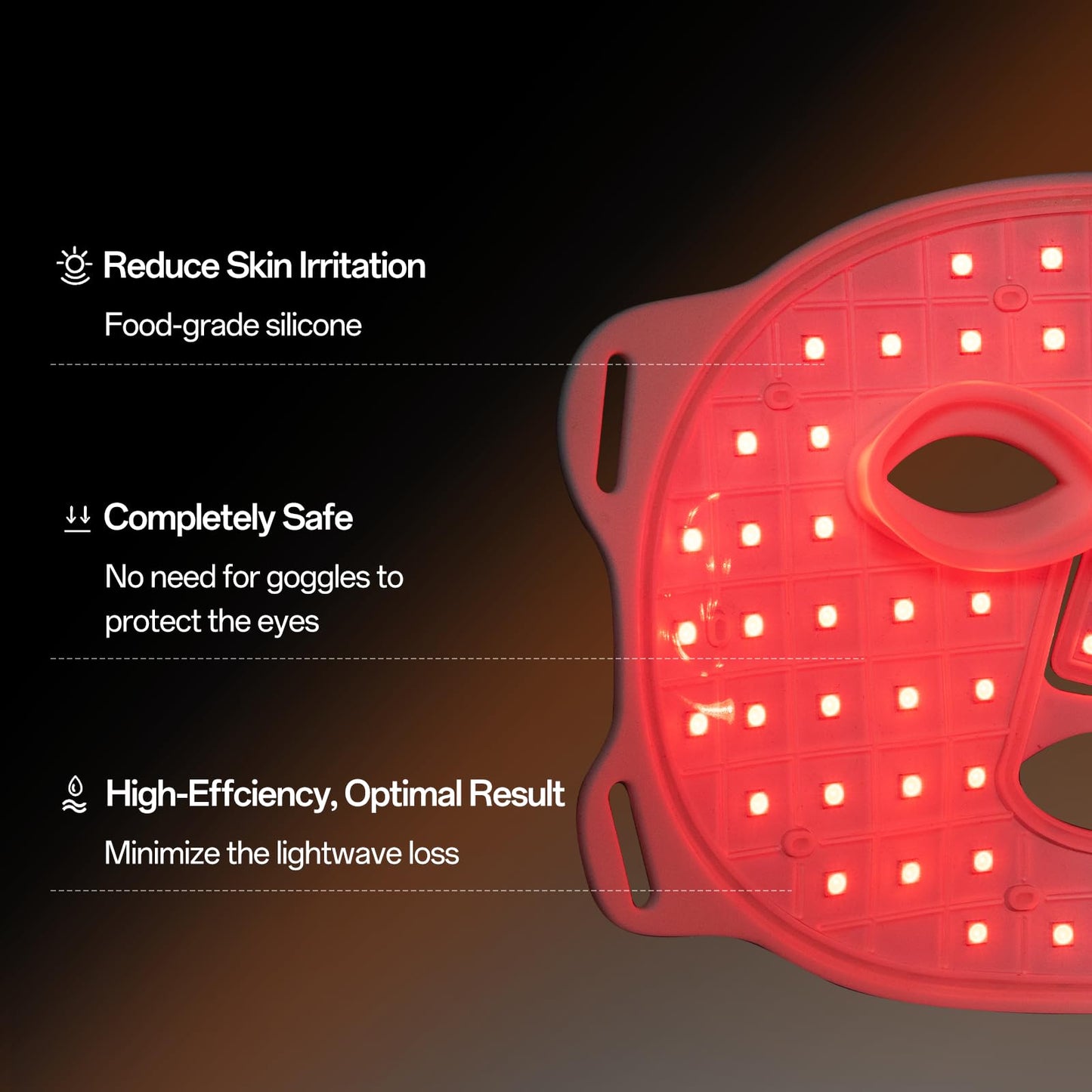 Facego Red Light Mask - 7 Colors Red Light Mask for Face, Facial Skin Care Device with Remote Control, Ergonomic Design and Portable for Home