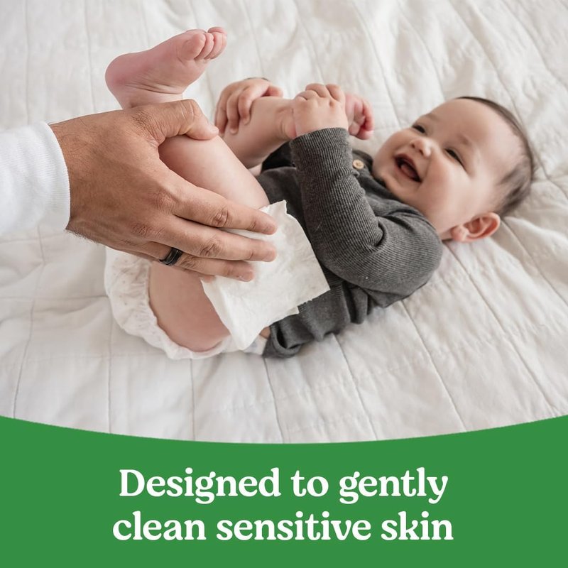 Huggies Natural Care Sensitive Baby Wipes - Unscented, Hypoallergenic, 99% Purified Water | 12 Flip-Top Packs (768 Wipes)