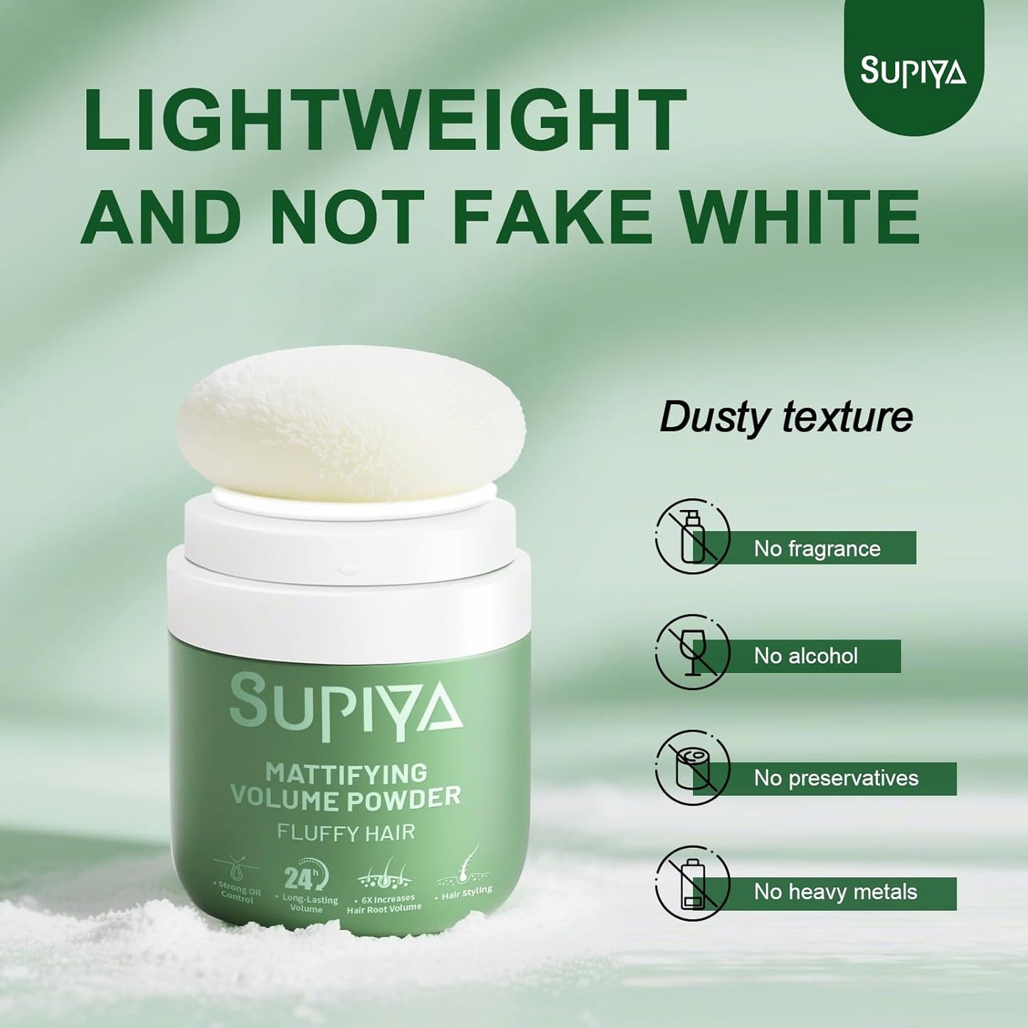 Dry Shampoo Powder - Mattifying Volume for Men & Women | Instantly Absorbs Oil & Adds Volume