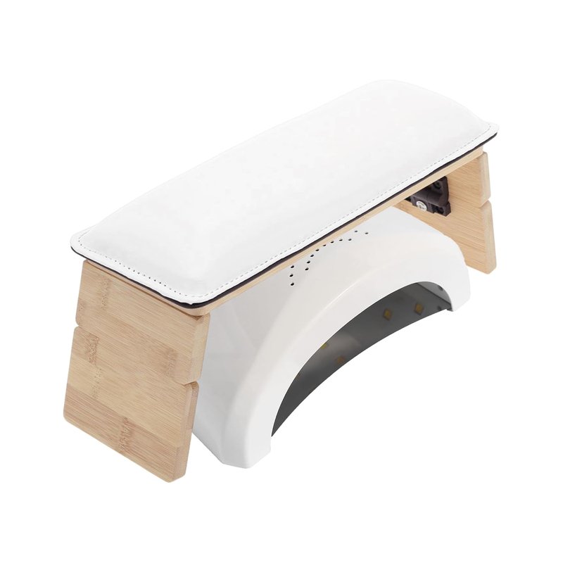 Nail Arm Rest Cushion - Comfortable Non-Slip Support for Manicure | White, 1 Set
