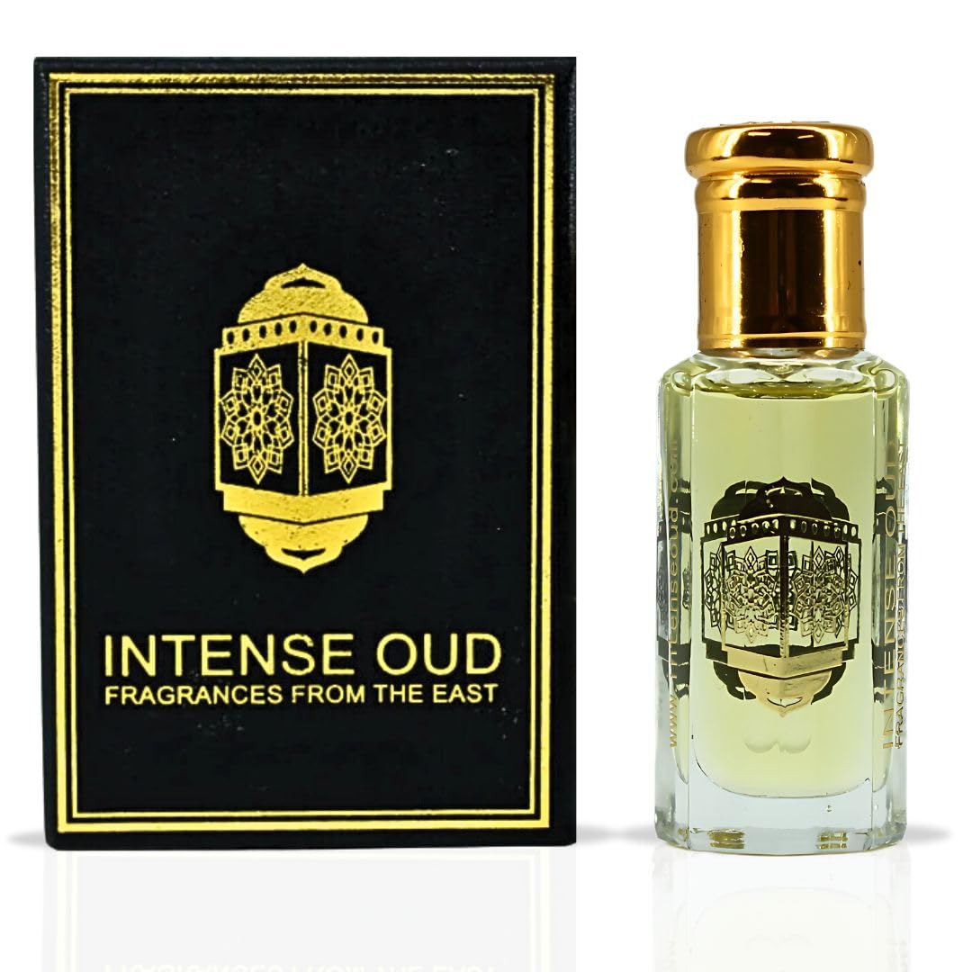 INTENSE OUD Vanilla Musk Long Lasting Arabian Perfume Oils for Women 12ML (0.40 OZ) Fragrance Oil with Rose, Vanilla & Soft Musk Notes - Concentrated Perfume Oil & Valentines Day Gift With Black Box
