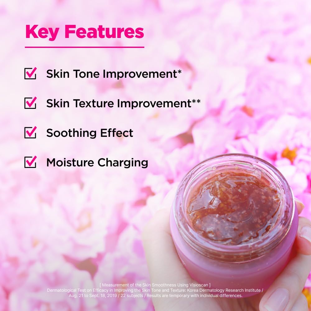 ISOI Bulgarian Rose Refresh Mask, Hydrating Mask with 70% Bulgarian Rose Water for Deep Hydration & Soothing Care, Korean Skin Care (2.82 fl. oz, 80g)