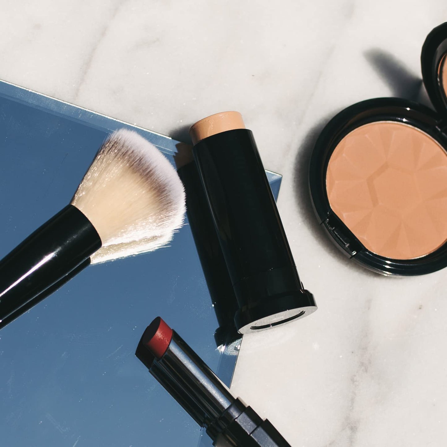 KRISTOFER BUCKLE Triplicity® Perfecting Foundation Stick, 0.4 oz. | Primes Skin, Provides Buildable Coverage & Has A Soft-Focus Effect | Deep