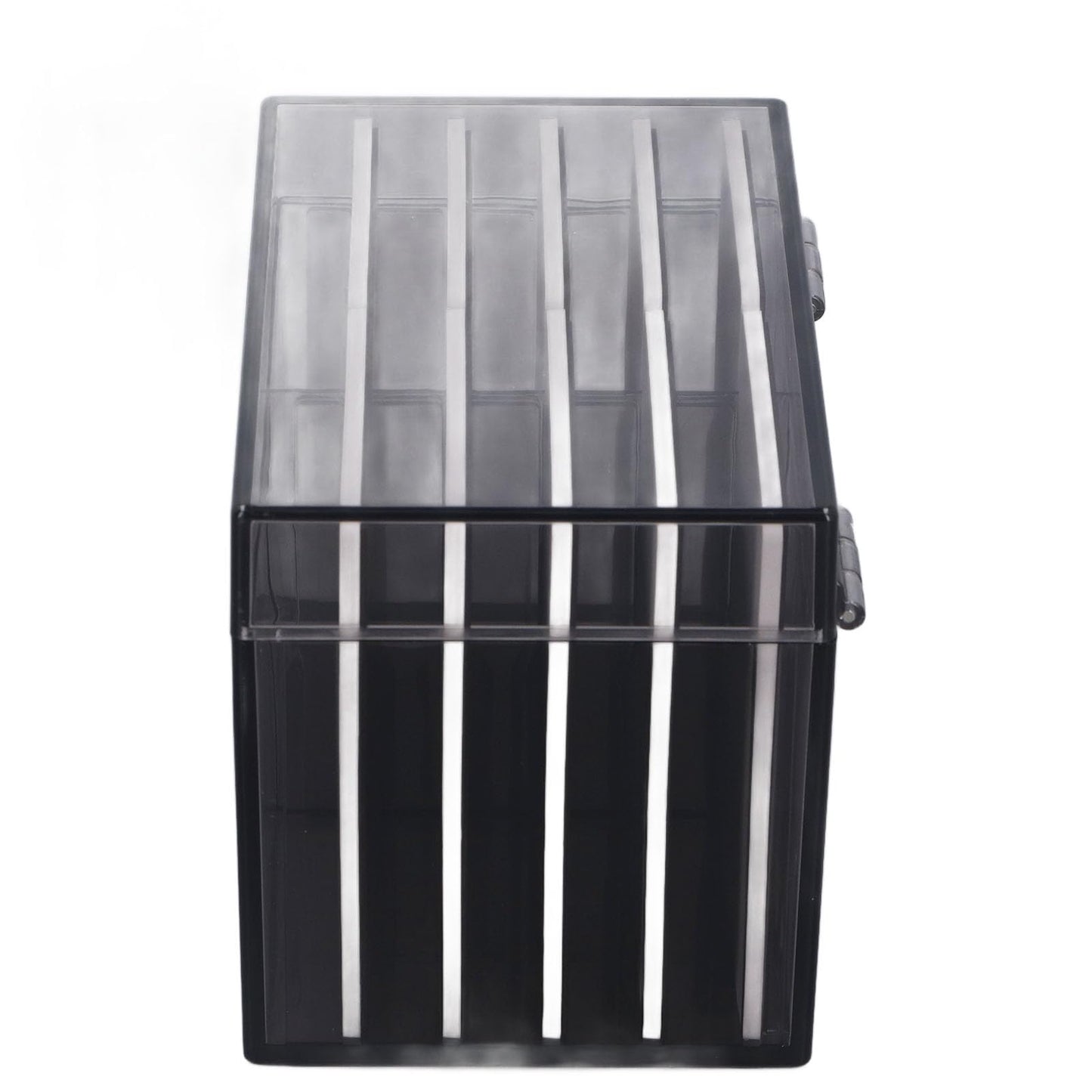 Eyelash Box Eyelash Extension Storage Case Organizers, 10 Layers Acrylic Eyelash Storage Box with Magnetic Bottom, False Eyelashes Glue Pallet Holder Display, Lash Extension Grafting Tool (Tea