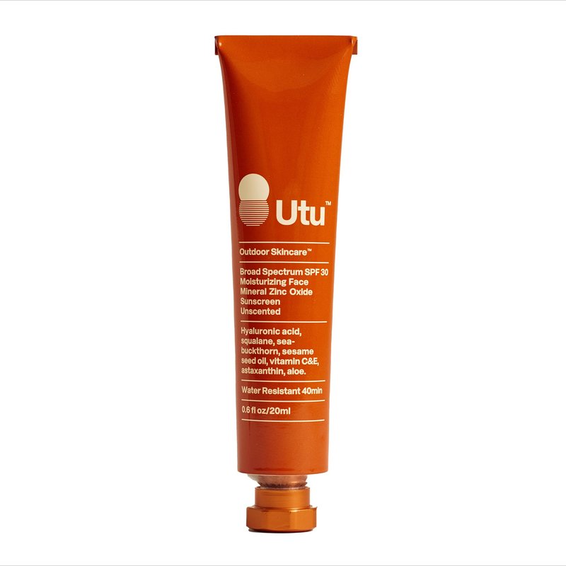 UTU - SPF30 Daily Moisturizing Face Sunscreen | Hyaluronic Acid, Squalane, Vitamin C+E | Clean, Reef Safe, Cruelty Free, Broad Spectrum + Mineral Zinc Oxide (20 mL)