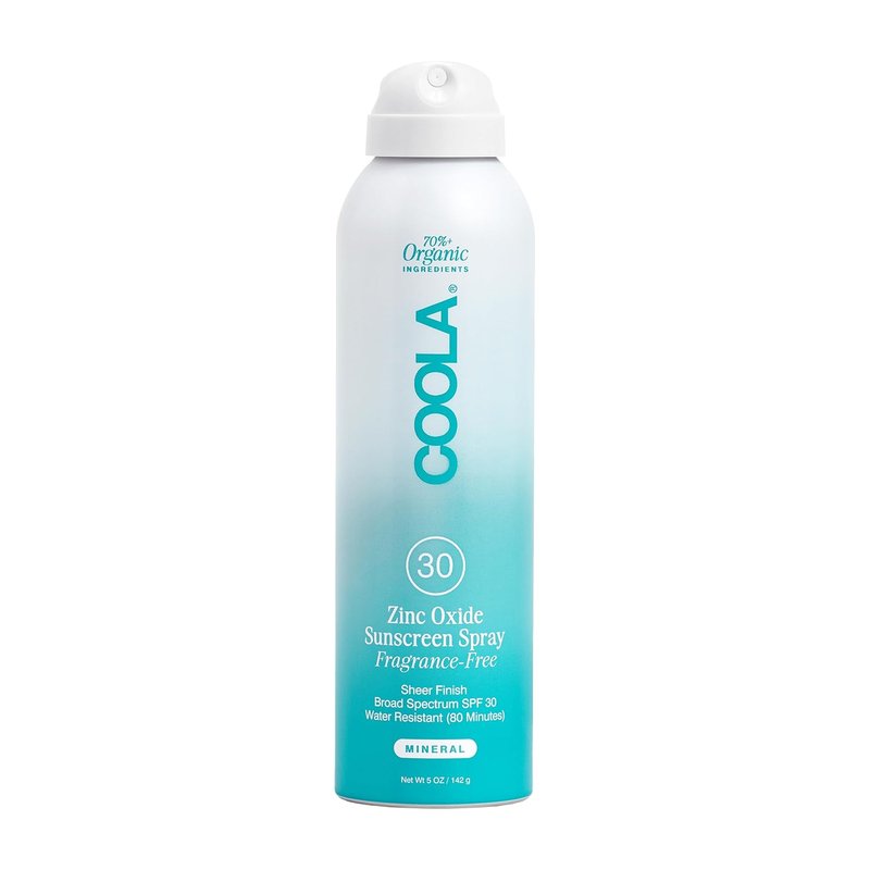 COOLA Organic Mineral Sunscreen SPF 30 - Vegan, Gluten-Free Daily Sunblock Spray | 5 Fl Oz
