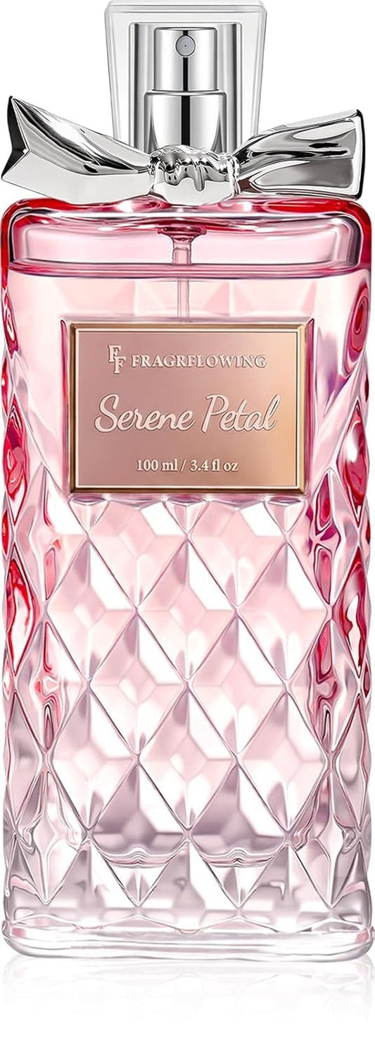 FF FRAGRFLOWING Perfume for Women - 100 ml / 3.4 fl oz - Alcohol-Free Long Lasting Floral Fragrance, Elegant Womens Perfume Gifts for Women and Moms