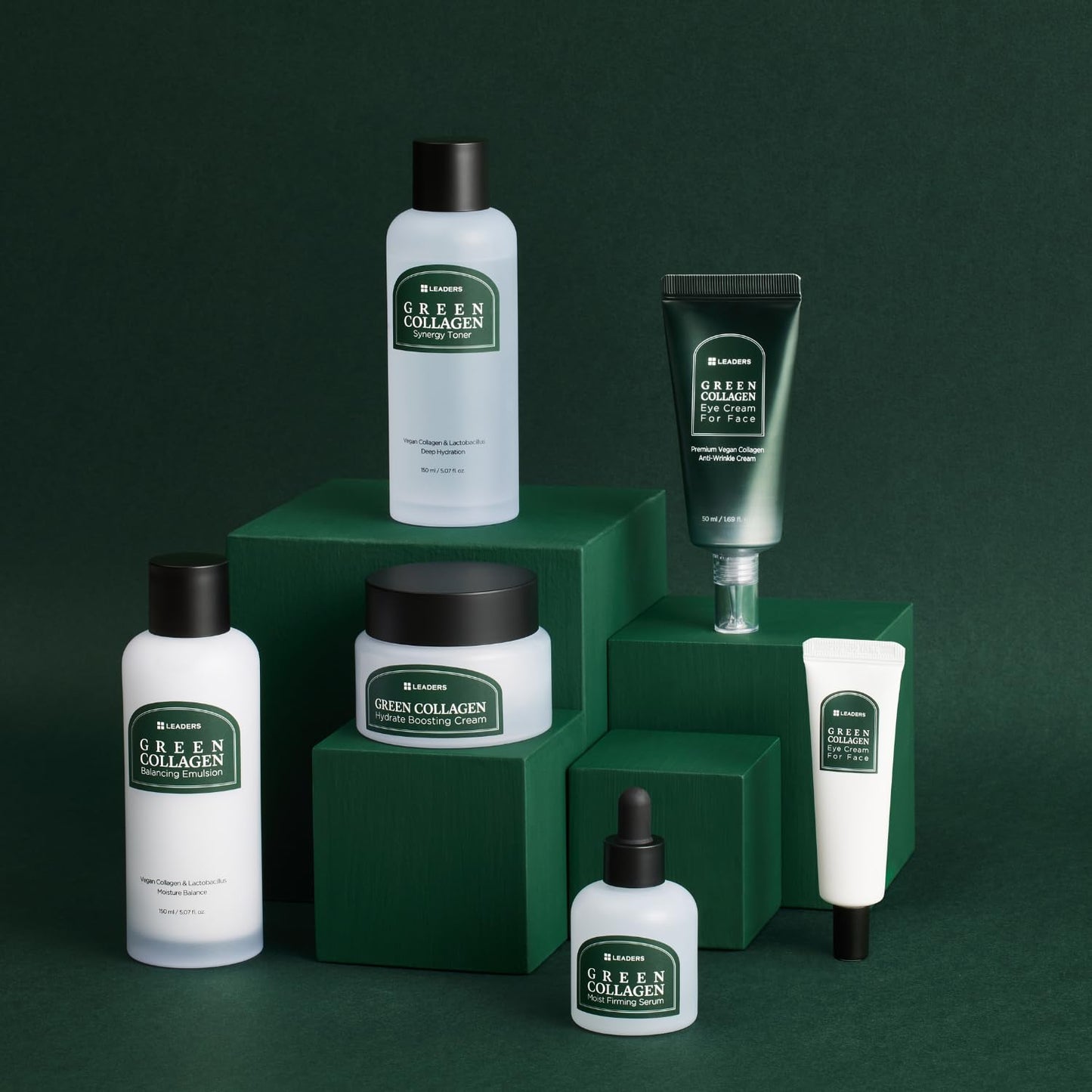 LEADERS Green Collagen Balancing Emulsion – Hydrating Emulsion to Balance Skin's Oil and Moisture Levels & Helps Hydrate Dry Skin, Gentle Plant Based Formula – 150ml