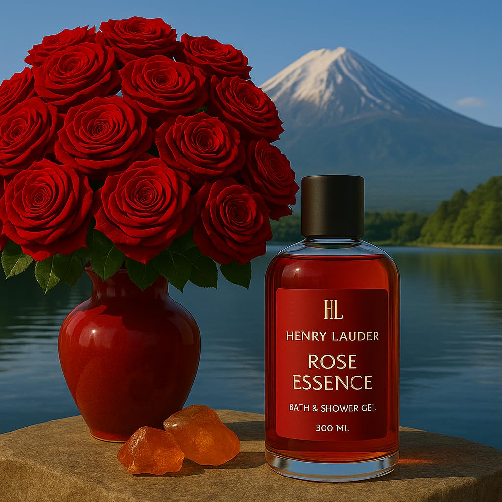 HENRY LAUDER Rose Essence Bath & Shower Gel, 10.2 fl oz