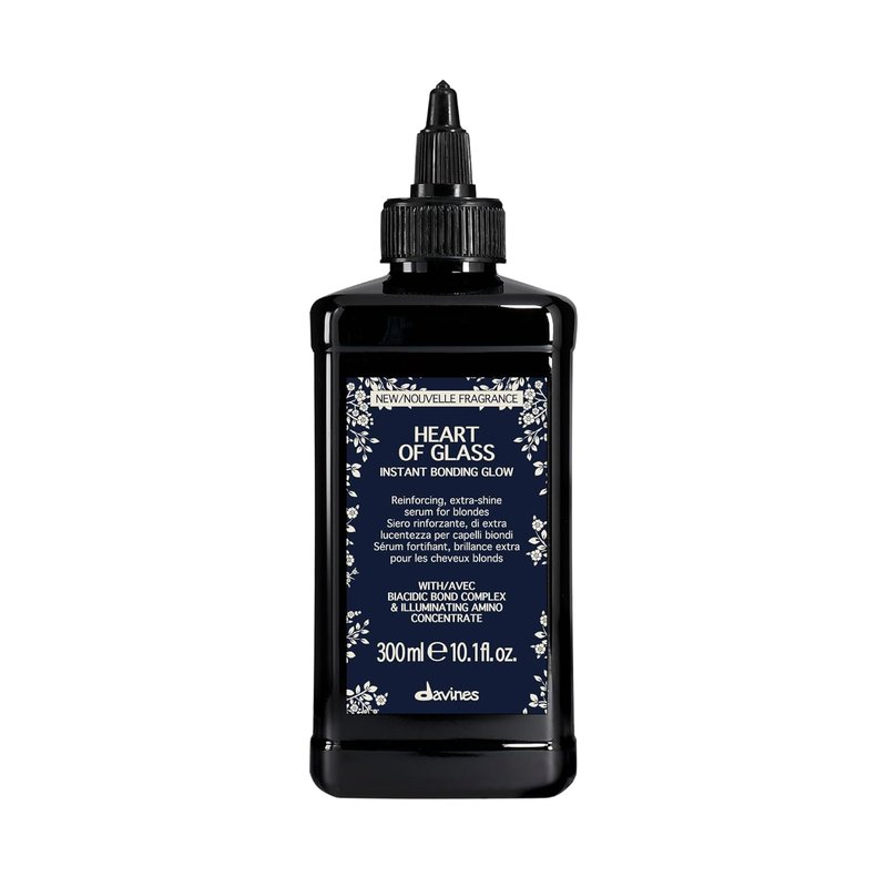 Davines Heart of Glass Instant Bonding Glow Serum - Fast-Acting Reinforcing Formula for Blonde Hair | 10.14 Fl Oz