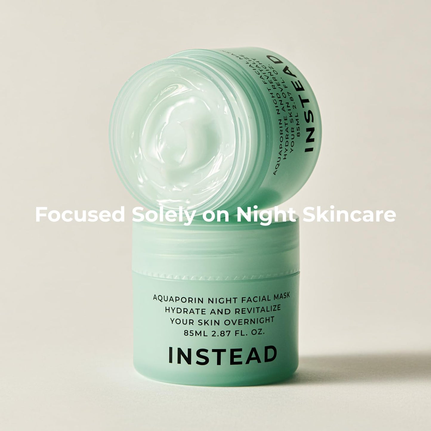 INSTEAD Aquaporin Night Facial Mask - Enriched with Deep Moisture Complex for Revitalized, Supple, and Luminous Skin Overnight 2.87 fl. Oz.