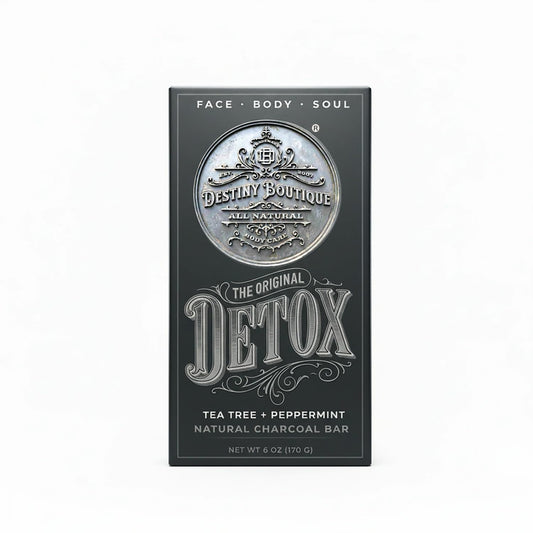 Destiny Boutique Charcoal Facial Soap DETOX,6 Ounce (Pack of 2)