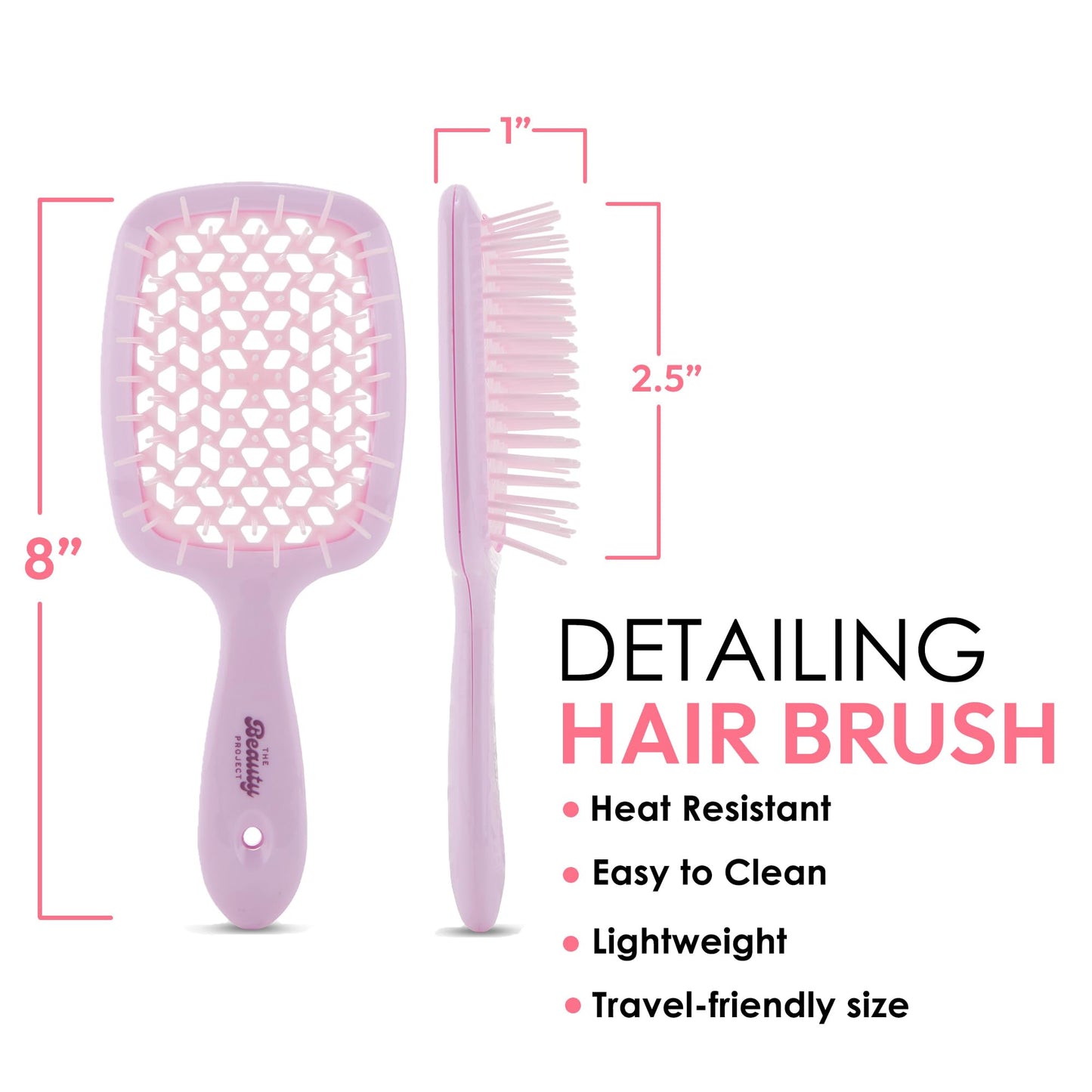 Detangling Brush for All Wet or Dry Hair Types - Pain-Free Brushing, Vented Hair Brush - Lightweight Handle with Extreme Flex to Contour to Scalp