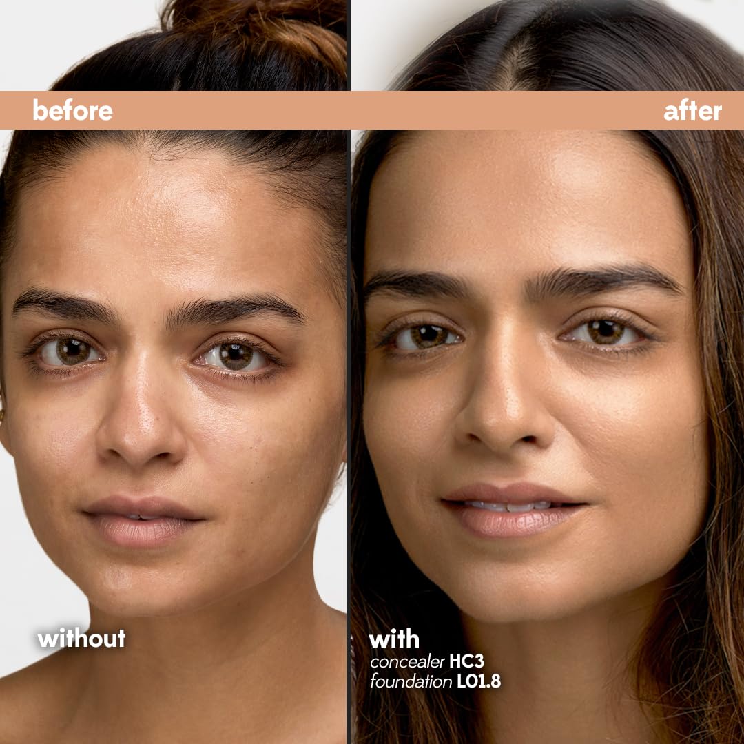 Ruby's Organics Liquid Foundation | Waterproof Full Coverage Long Lasting | Matte & Poreless, Full Coverage Blendable Normal to Oily Skin | Paraben and Synthetic Free| Shade D 03, 30ml