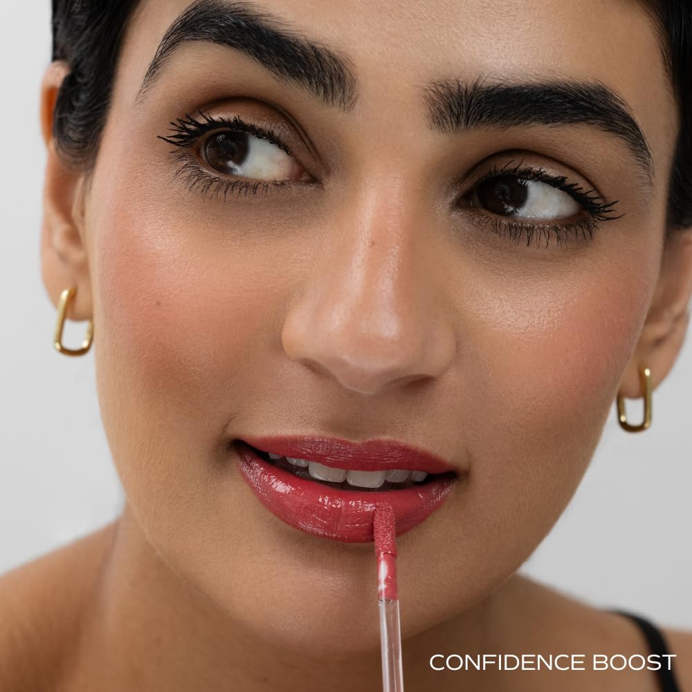 SONELA Your Best Self Peptide Lip Gloss — Non-Sticky, Hyaluronic Acid + Peptides, High Shine, Buildable, Vegan, Clean