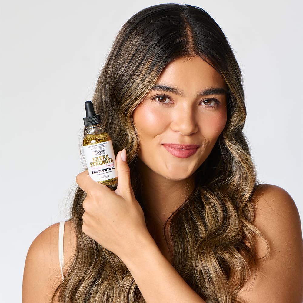 Herbal Hair Growth Oil - Extra-Strength Rosemary & Fenugreek Blend | Scalp Nourishing for All Hair Types, 2 Fl Oz