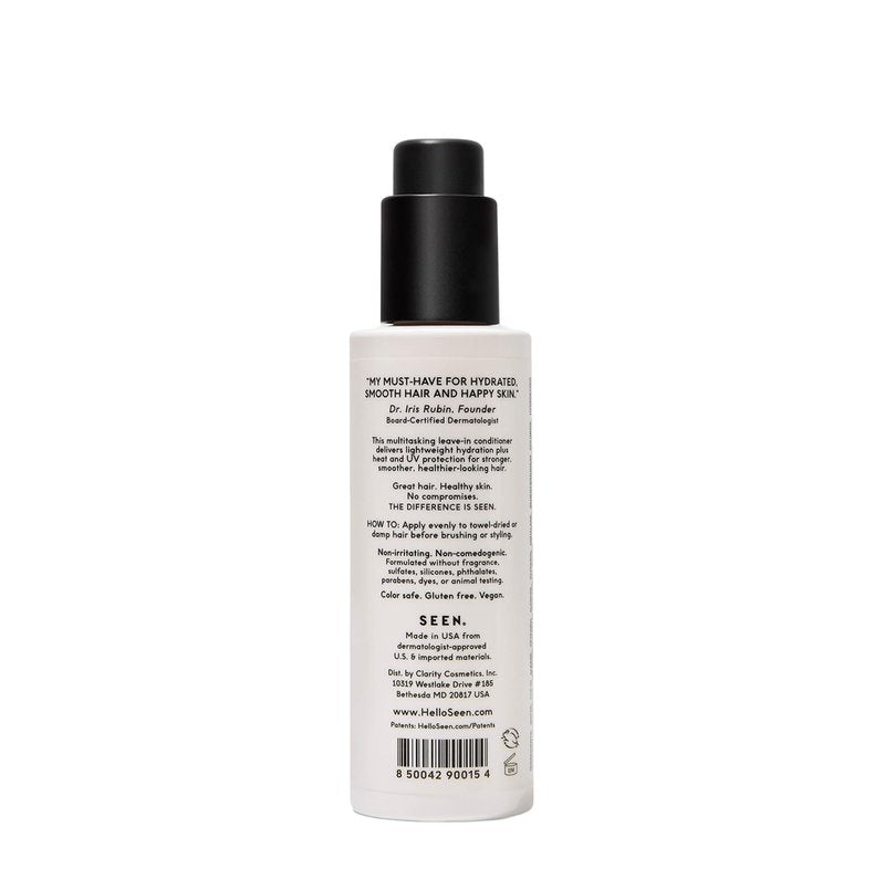 SEEN Leave-In Conditioner, Fragrance Free - Leave-In Hair Conditioner & Heat Protectant - Detangles & Hydrates- Formulated without Parabens, Sulfates or Phthalate