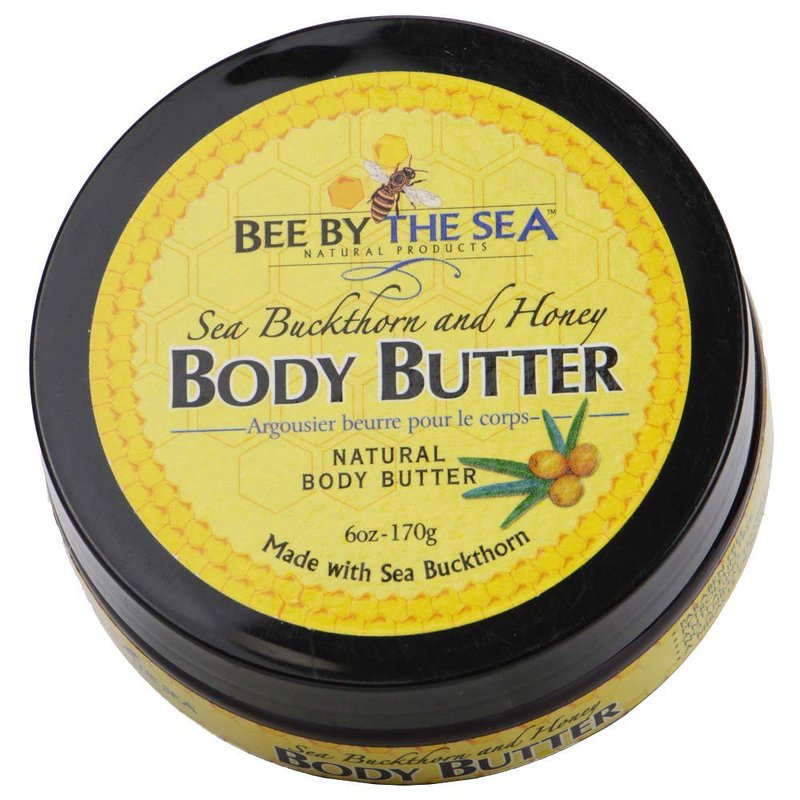Honey & Sea Buckthorn Body Butter Cream - Nourishing Moisturizer for Dry Skin | 6 oz