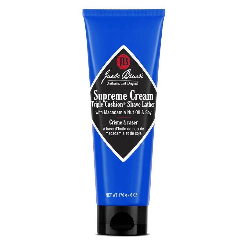 Jack Black Supreme Cream - Triple Cushion Shave Lather for Men | Rich, Moisturizing Shaving Cream