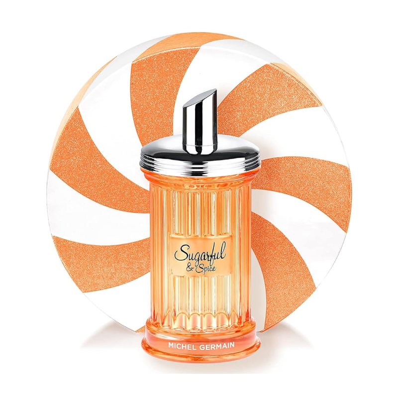 Michel Germain Sugarful & Spice Eau de Parfum Spray Women's Fragrance, Notes of Sparkling Blood Orange, Pink Peony, Creamy Vanilla, Flirty & Playful Gift for Her, 3.4 Fl Oz