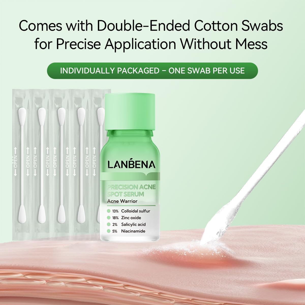LANBENA Acne Spot Treatment Serum - Overnight Drying Lotion for Pimples & Blemishes | 1 Fl Oz