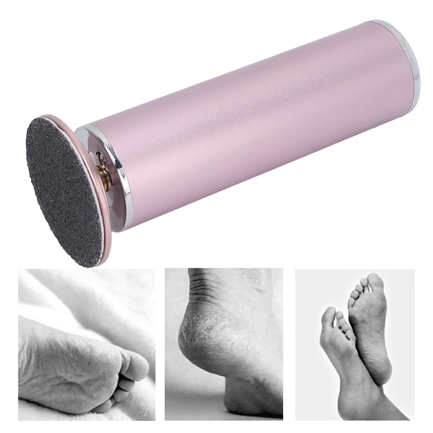 Electric Foot Callus Remover, Professional Foot Sander Grinder Scrubber Foot File Pedicure Tools Dead Skin Removal Pedicure File Sander with 60pcs Replacement Sandpaper for Home and Salon Use