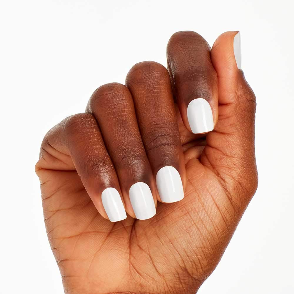 OPI Nail Lacquer Suzi Chases Portu-geese | Opaque Soft White Crème Chip Resistant Nail Polish | Lisbon Collection