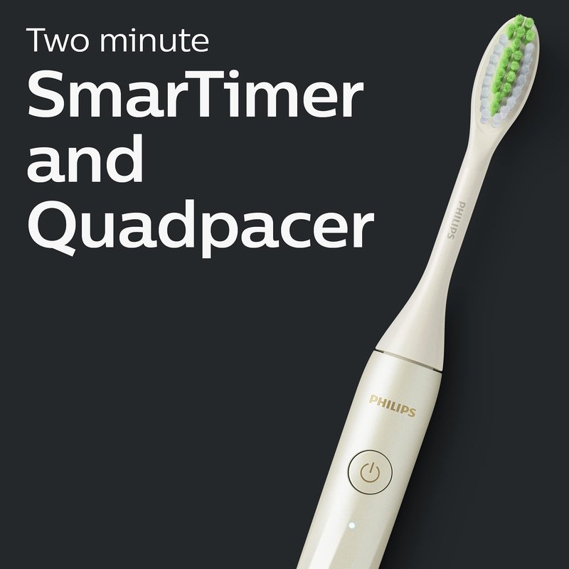 Philips One by Sonicare Rechargeable Toothbrush, Shadow Black, HY1200/06