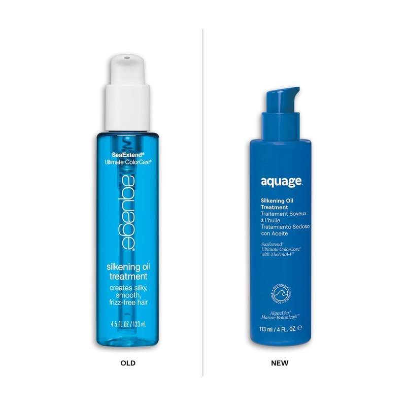 Aquage SeaExtend Silkening Oil Treatment - Nourishing Hair Oil for Shine & Smoothness | 4 oz