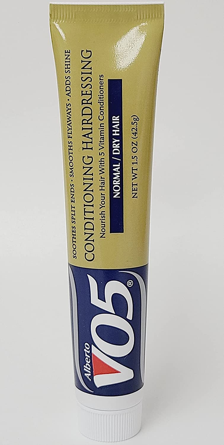 Alberto VO5 Conditioning Hairdressing - Hair Conditioner for Normal to Dry Hair | Smooths Frizz & Enhances Color - 1.5 oz, Pack of 4
