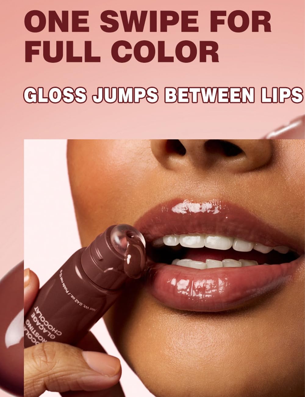 TAIKELOP Tinted Lip Serum with Donut-Shaded Applicator: Hydrating Lip Serum for Glossy, Nourished Lips with Plumping Polypeptides,8 Colors for Choosing
