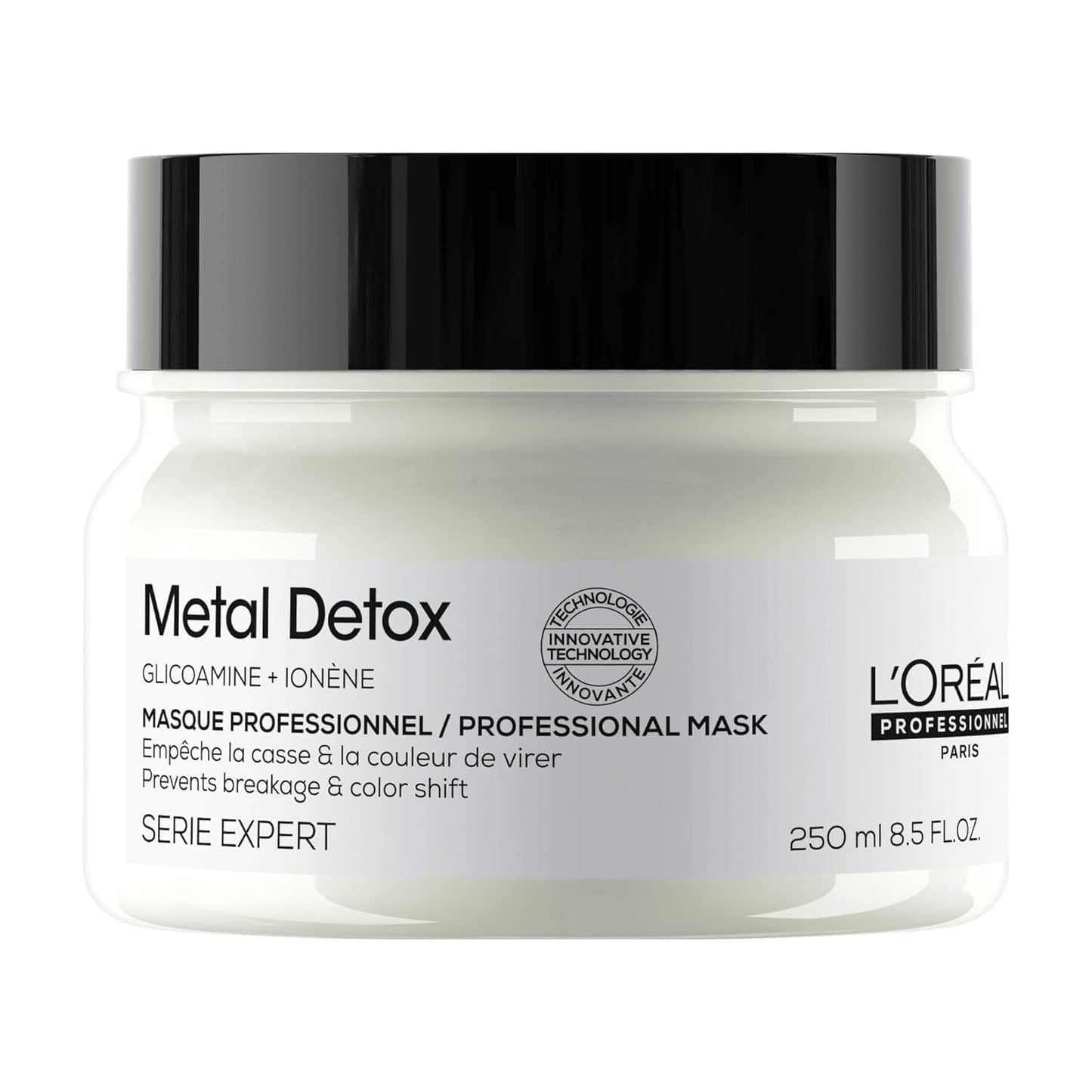 L’Oreal Professionnel Metal Detox Mask - Hydrating Hair Mask For Dull & Brittle Hair, Prevents Damage & Color Fading