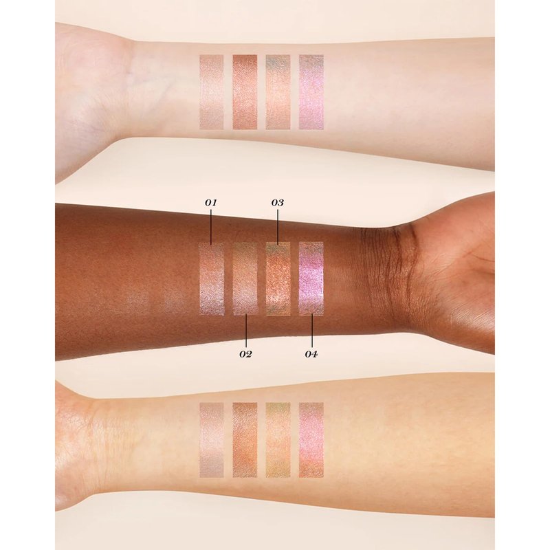 Flower Knows Midsummer Fairytales Liquid Highlighter&Eyeshadow(Multichrome),Highlighter Makeup,Pearlescent Face&Eye Illuminator,Blendable & Long-lasting Highlighter for All Skin Tone(04 Fairy Whisper)