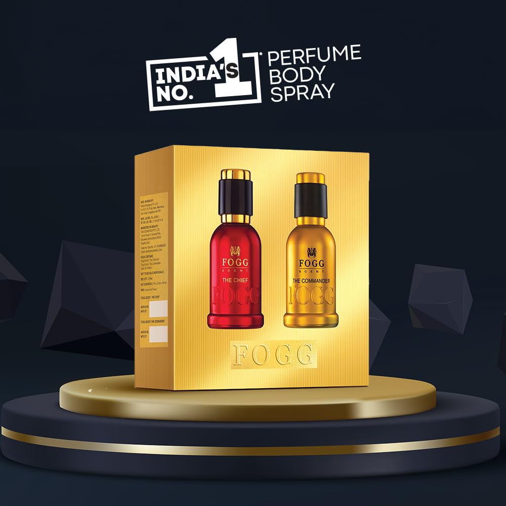 Fogg Scent Gift Set Of Two, 50Ml + 50Ml(Chief And Commander)