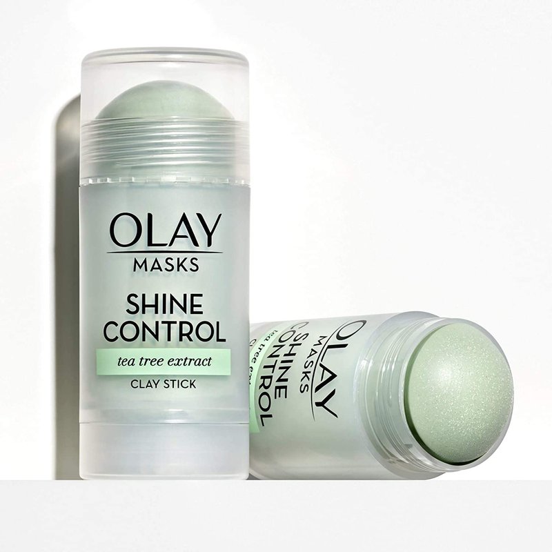 Olay Shine Control with Tea Tree Extract Facial Mask Stick, Tea Tree Extract Mask Stick, 1 Count