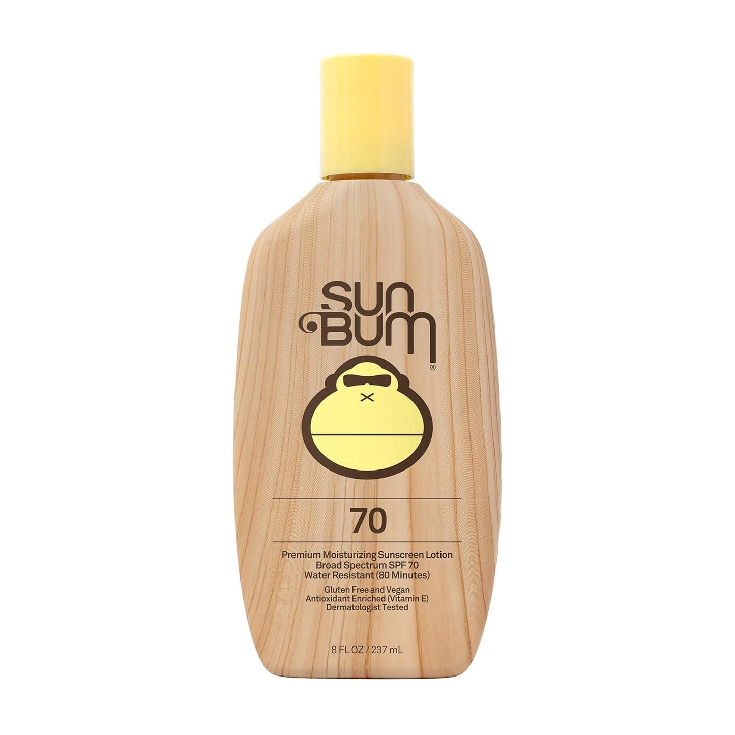 Sun Bum Original SPF 70 Sunscreen Lotion | Vegan and Hawaii 104 Act Compliant (Octinoxate & Oxybenzone Free) Broad Spectrum Moisturizing UVA/UVB Sunscreen with Vitamin E | 8 oz (Pack of 2)