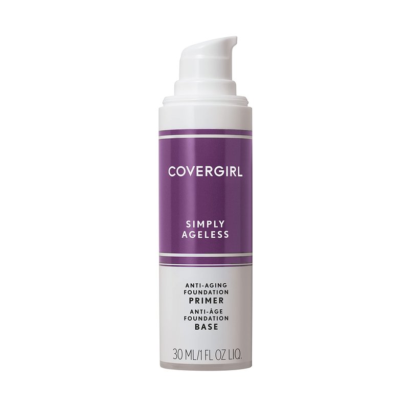 Covergirl + Olay Simply Ageless 3-in-1 Liquid Foundation, Creamy Natural & Simply Ageless Makeup Primer, 1 Fl Oz, Pack of 1