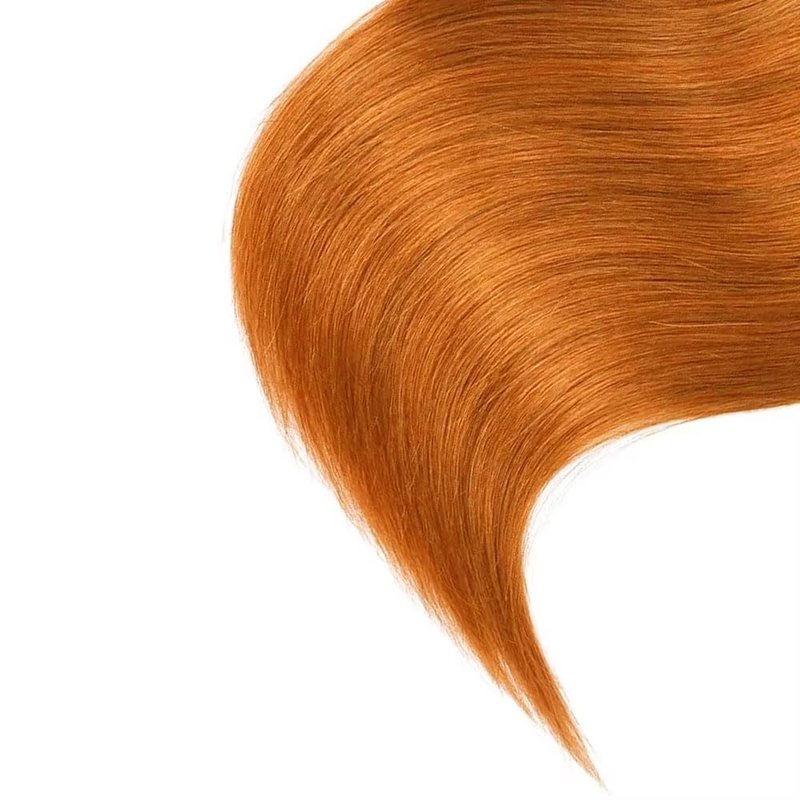 Color #350 Bundles Human Hair Orange Ginger Straight Bundles 12 14 16 Inch Unprocessed Brazilian Virgin Hair Extensions