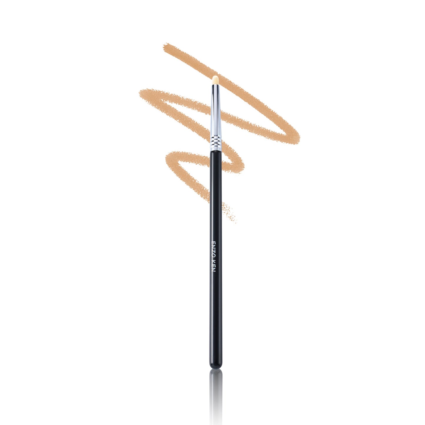 ENZO KEN Natural Goat Hair Eyeshadow Brush, Small Blending Eye Shadow Brush, Eye Shadow Blending Brushes, Eye Blending Brush, Nose Contour Brush, Eyeshadow Blending Makeup Brushes. (E904S)