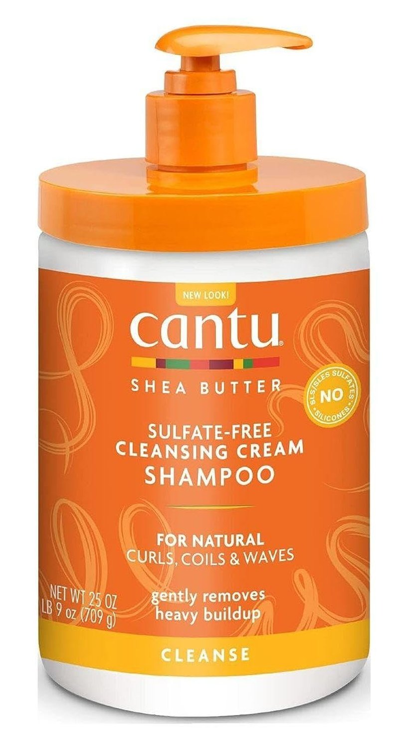 Cantu Shea Butter Shampoo Cleansing Cream 25 Ounce Pump (Pack of 3)