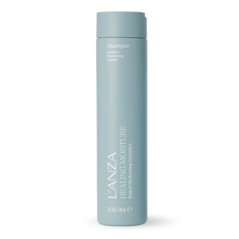 L'ANZA Healing Moisture Shampoo, Hydrates & Heals Damaged Hair, Deep Hydration, Softens, Anti-Frizz, Restores Elasticity, Color Safe Anti-Humidity Daily Wash, Strengthening, Sulfate Free (10.1 Fl Oz)