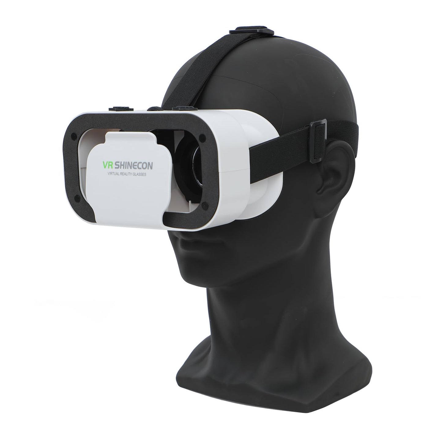 Male Mannequin Head Professional PVC Manikin Head for Display Wigs Hats Headphone Mask Sunglasses Scarf Jewelry Display Stand (Black Matte)