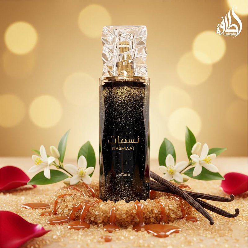 Lattafa Nasmaat – Fruity, Floral, Gourmand, Woody – Eau de Parfum Spray Long-Lasting Fragrance for Unisex, 3.4 Ounce / 100 ml