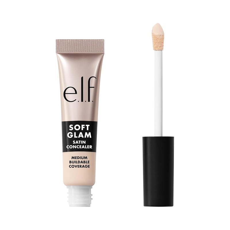 e.l.f. Soft Glam Satin Concealer - Medium Coverage for Blemishes & Under-Eye | Crease-Resistant, Vegan, 10 Fair Cool