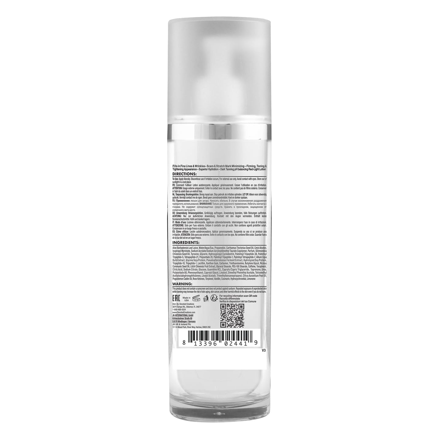 Collagenetics 2 in 1 Pro Red Light Therapy Prep Lotion & Tan Acc