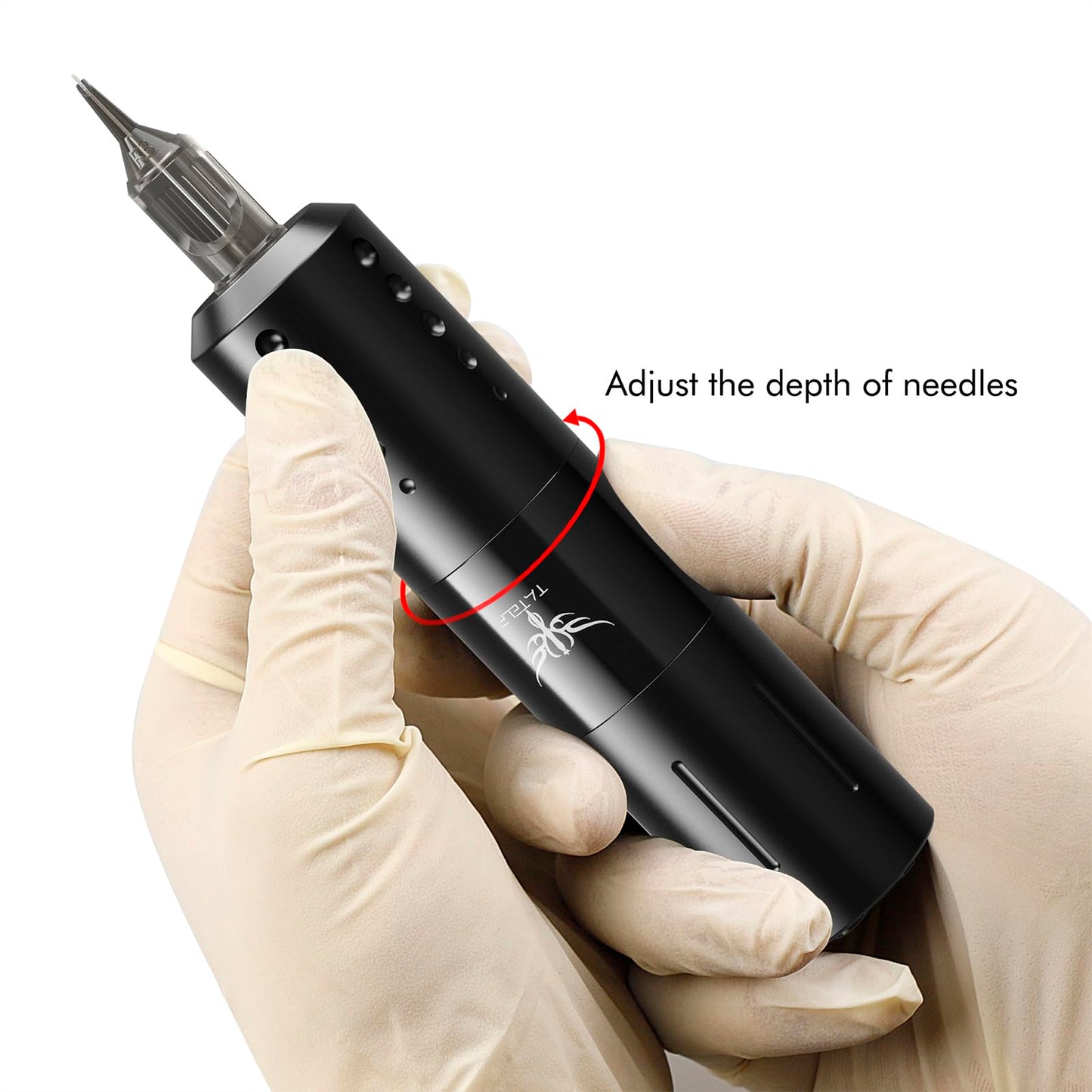 Tattoo Gun,Wireless Tattoo kit Professional with 1800mAh Tattoo Battery Power Supply 20pcs Tattoo Cartridges 11pcs inks Tattoo Transfer Paper Complete Tattoo Supplies for Beginner (Black)