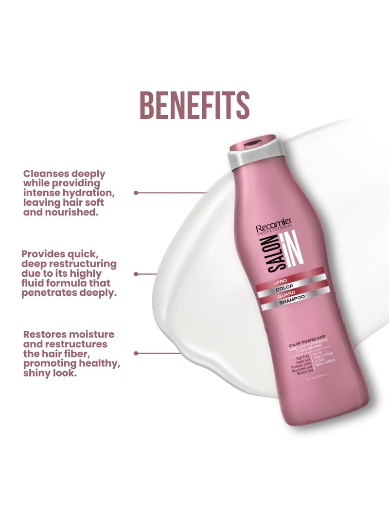 Color Guard Shampoo for Color-Treated Hair - Prolongs Vibrancy | Salt-Free | 10.1 fl oz / 300 ml