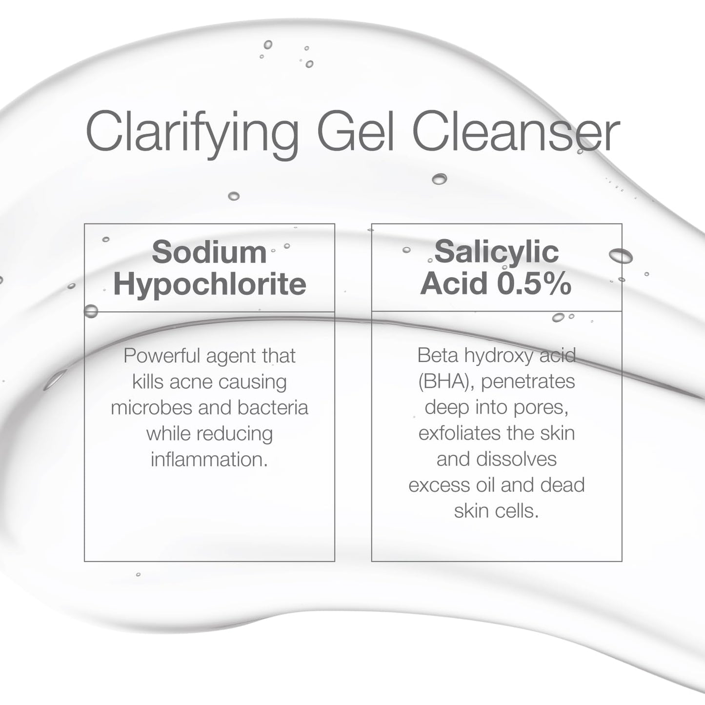 CLn® Acne Cleanser-Facial Cleanser with 0.5% Salicylic Acid to Eliminate Blackheads & Breakouts, Oil-Free & Fragrance-Free, 3.4 fl. oz.