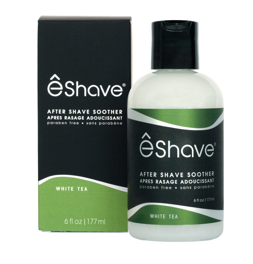 eShave Luxury After Shave Balm for Men - Soothing After Shave Lotion with Calming White Tea | 6 oz All-Natural Vegan Formula